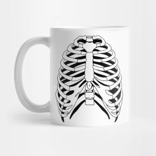 Skeleton ribs Mug